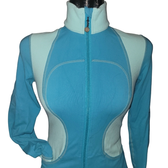 Lululemon Aqua 2 Tone Colored Define Performance Jacket 4 - Picture 2 of 7